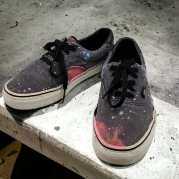 Vans Low Cut Lace Up Sneaker Galaxy Pattern Women's Size 8.5 Men's 7 - Picture 16 of 16
